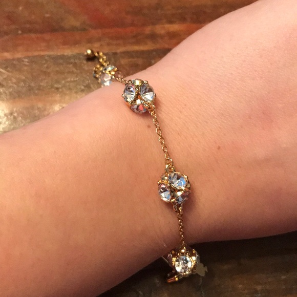 Kate Spade ♠️ Lady Marmelade Clear/Gold Bracelet - Picture 3 of 3